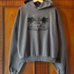 CREST HOODIE IN SABLE