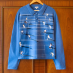 FINE KNIT TENNIS SWEATER ASPHALT