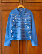 FINE KNIT TENNIS SWEATER ASPHALT