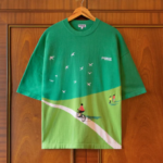 KNITTED COTTON BIKE RIDE TEE