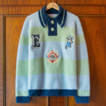 SHAGGY KNITTED STRIPED SWEATER (1)